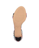 Nine West Women's Pruce Heeled Sandal WNPRUCE3 Black Tropical Multi 5.5M