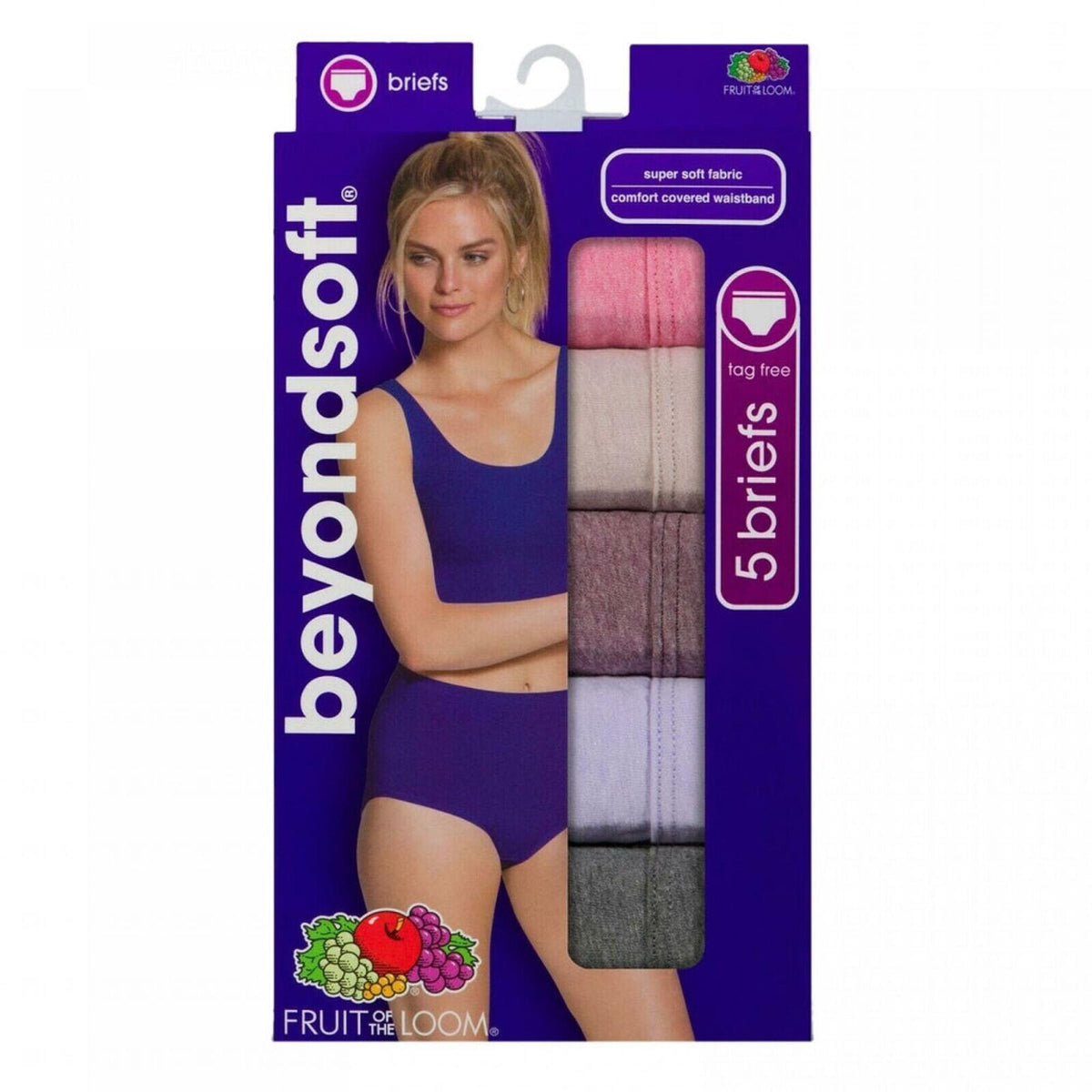 Fruit of the Loom Womens BeyondSoft 5pk Pack Classic briefs