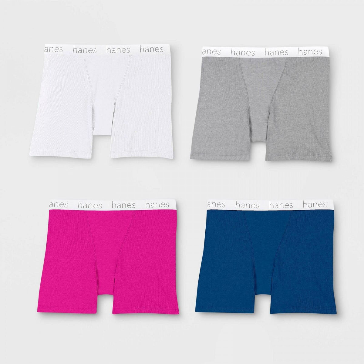 Hanes Premium Women's 4pk Cotton Mid-Thigh Comfortsoft Waistband Boxer –  Biggybargains