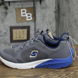 S Sport By Skechers Mens Lace Up Low Top Troy Sneakers 88421365 Gray / Blue 12