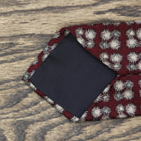 Artisphere Charles Vinson Mens 100% Silk 3 1/2" USA Made Necktie Maroon Red