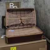 London Fog Check-in Expandable Spinner Suitcase Hard Shell Merlot Red 31.5"