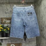 Silver Jeans Co. Be Easy High Rise Long Denim Shorts Jorts Vista Blue 31