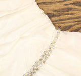 City Studios Juniors Embellished Pleated-Bodice Party Dress White 9