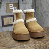 Universal Thread Luma Shearling-Lined Platform Boots 94661329 Brown 9M