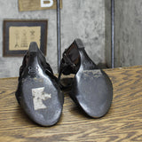 Studio Works Womens Vintage Strappy Wedge Heels 1673eda9a07bac Black 6M