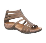 Bearpaw Layla II Gladiator Microsuede Floral Cork Open Toe Sandals Brown 9W