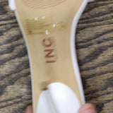 I.N.C. International Concepts Adalie Faux Leather Braided Ankle Heels White 9.5M