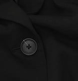 A New Day Womens Signature Crepe Fitted Blazer Jacket 94643765 Black M