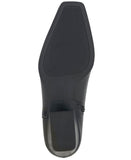 INC International Concepts Low Heel Side Zip Ankle Booties Black Beauty 6M