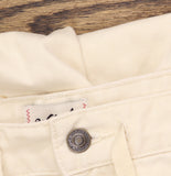 Woolrich X TGT Mid-Rise Straight-Leg Slouchy Cargo Twill Pants Cream Off White L