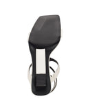 Guess Womens Bacio Wedge Dress Sandals GWBACIO3 White 8M