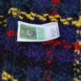 Branigan Weavers Womens Wool Blend Fringe Rectangle Plaid Scarf Yellow Multi OS