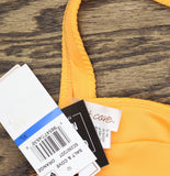 Salt + Cove Wavy-Scrunch Scoop-Neck Bralette Bikini Swim Top Tangerine Orange XL