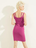 Guess Womens Gemma Bodycon Dress W2GK38Z2XY0 Purple Dragonfruit M