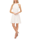 Cece Women's Halter Godet Dress 7032900 Bone Ivory XS