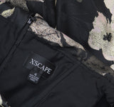XSCAPE Womens Metallic Jacquard Off-The-Shoulder Gown 6941X Black Rose Multi 4