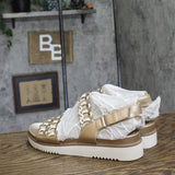 Easy Spirit Warna Woven Slingback Sandal SEWARNA3 Gold Multi 9M
