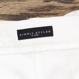 Simply Styled Womens Stretch Dress Shorts 16684d42dab15a White 16