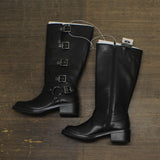 Wild Fable Womens Rebel Tall Moto Buckle Boots 90366583 Black 6M