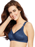 Bali Wire-Free Bra Double Support M-Frame Cushioned Flexible Fit In The Blue 36C