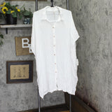 Raisins Womens Curve Vacay Button-Up Shirt Cover Up M840093 White 3X