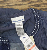 Tommy Bahama Womens Chambray Embroidered Dress Swim Cover Up SS500340 Blue XS