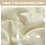 Nanshing 7pc Calioppa Abstract Comforter Set Artemis7-Q-BE Beige Brown Queen