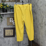 Kasper Womens Plus Size Fly Front Slim Pant 10902147 Butterscotch Yellow 18W