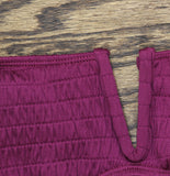 Bar III Pucker Up V-Wire Bralette Bikini Top MBPU25151 Plum Berry Purple S