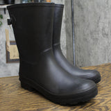 A New Day Womens Vicki Mid Calf Rain Boots 53855422 Matte Black 12M