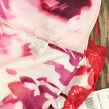 Linea Donatella Womens Greer Printed Satin Chemise Nightgown GRR110 Red Multi S