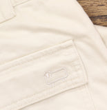 Woolrich X TGT Womens Mid-Rise Barrel Leg Cargo Denim Pants Cream Off White 0
