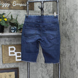 DG2 Womens Classic Stretch Pull-On Bermuda Short 724452-Petite Dark Blue PM
