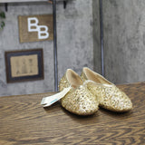 A New Day Womens Sammie Shoes Sequin Ballet Flats 94685487 Gold Yellow 8M