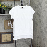 DG2 by Diane Gilman Womens Embellished Cuff-Sleeve Top Shirt 728935 White L