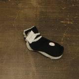 Cuddl Duds 3-Pack Womens Fuzzy Lounge Ankle Socks Black  / Gray / White 4-10