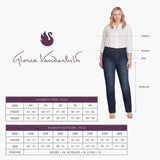 Gloria Vanderbilt Amanda Corduroy Slim High Rise Pant Huckleberry Purple 8