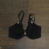 Paramour Cushioned Comfort Unlined Minimizer Underwire Bra Black / Almond 36B