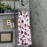 State Of Day Womens Silk Touch Solid Chemise Nightgown Watercolor Pink S