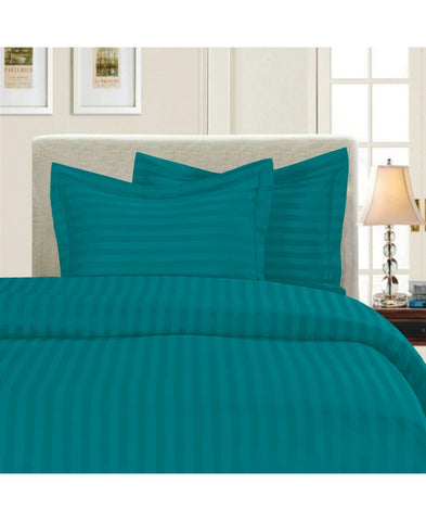 Elegant Comfort Wrinkle-Free 3-Pc Duvet Cover Set Aqua Blue Green Full / Queen