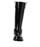 Michael Michael Kors Womens Stormy Rain Boot Harness 40F2STFB5Q Black 8M
