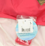 Motherhood Maternity Ruffle One Shoulder Maternity One Piece Swimsuit Pink L