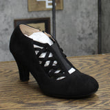 Journee Collection Womens Pull On Piper Bootie PIPER-BLK-085 Black 8.5M
