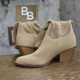 Universal Thread Jasper Western Boots with Woven Mesh Shaft Beige Brown 8M