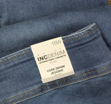 INC International Concepts Leg Frayed Hem Jeggings Jeans Pineapple Wash Blue 16W