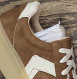Dr. Scholls Womens Madison Lace Sneaker Low Top Lace Up Dark Honey Brown 6.5M