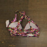 Salt + Cove Trendy Plus Size Ditsy-Print Underwire Bikini Top Black Multi 0X