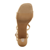 A New Day Womens Esme Floral Crochet Kitten Heels 92979007 Tan Brown 9M