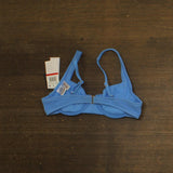 Salt + Cove Juniors Wavy-Scrunch Scoop-Neck Bikini Top SC25073TT Capri Blue XS